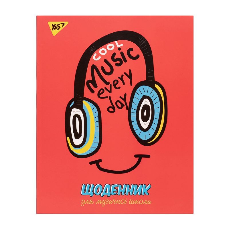 Щоденник для музичної школи "YES" "Stay tuned" iнтегр., софт-тач + Уф-виб.