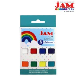 Набір пластики Jam Clay "Rainbow",  8*20г