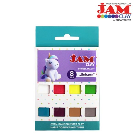 Набір пластики "Jam Clay" "Unicorn",  8*20г