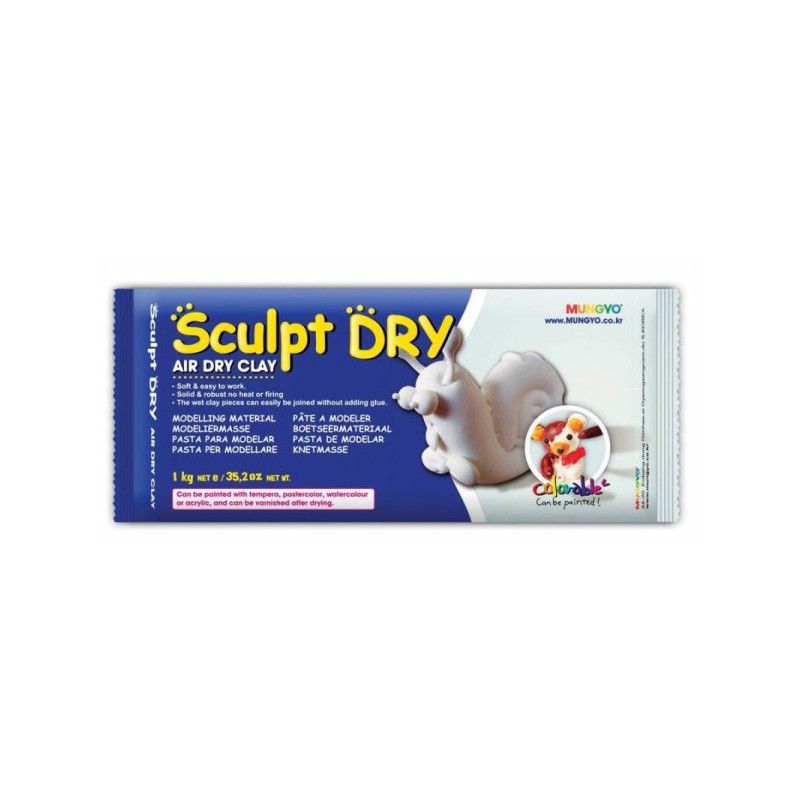Маса для моделювання "Mungyo" /418/ біла, самозастигаюча, 500 г., ''Sculpt Dry'' Маса для моделювання "Mungyo" /418/ біла, самозастигаюча, 500 г., ''Sculpt Dry''