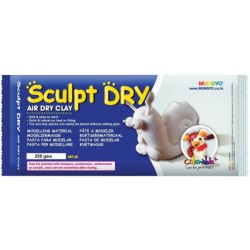 Маса для моделювання "Mungyo" /524/ біла, самозастигаюча, 250 г., ''Sculpt Dry''