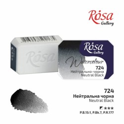 Фарба акварельна "ROSA Gallery" /724/ Нейтрально-чорна, 2,5мл