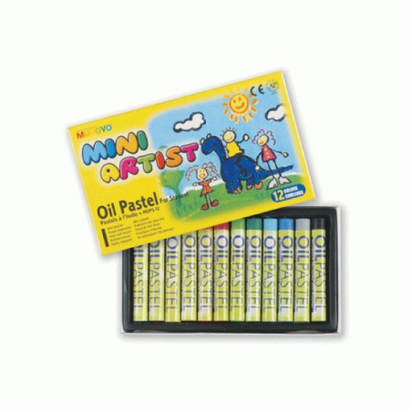 Пастель олійна  MINI 12кол., MOPS-12 Mungyo
