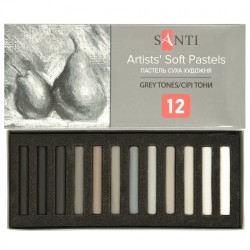 Купити пастель суха художня "Santi" /353698/ "Grey Tones", 12 кол.