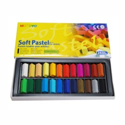Пастель суха проф. 1/2 м'яка "Mungyo" /MPS-24/ 24 кол. "Soft Pastel" квадр.