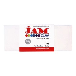 Полімерна глина "Jam Clay" Зефір (Білий), 100г