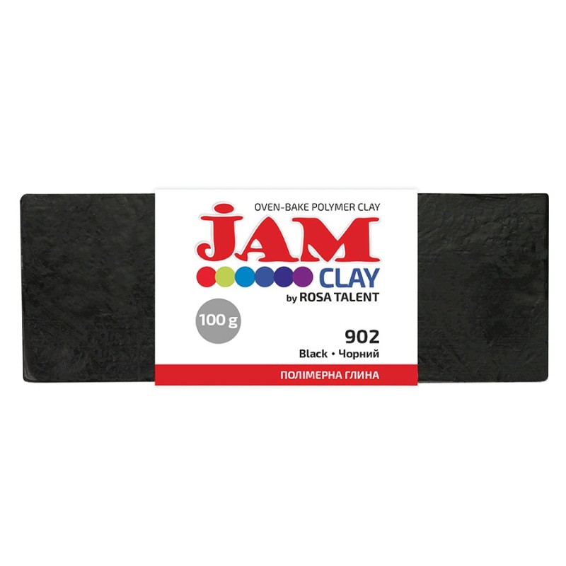 Пластика "Jam Clay" /50100902/ Чорний, 100г Пластика "Jam Clay" /50100902/ Чорний, 100г
