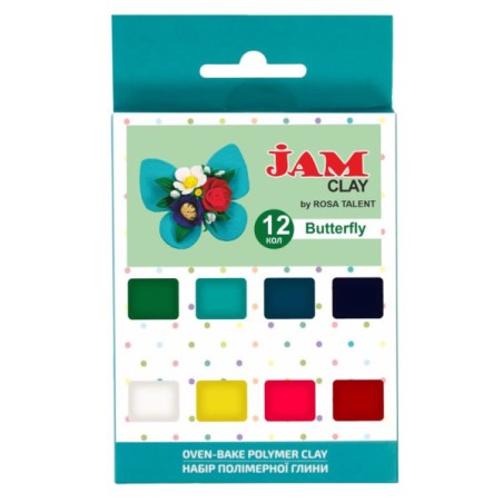 Набір полімерної глини "Jam Clay" /5059017/ “Butterfly“, 12*20г