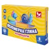 Полімерна глина "Школярик" 6 кол. флуорисцентна