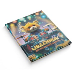Щоденник для музичної школи "Найрозумніший" інтегр.обкл."Ведмежа барабанщик"